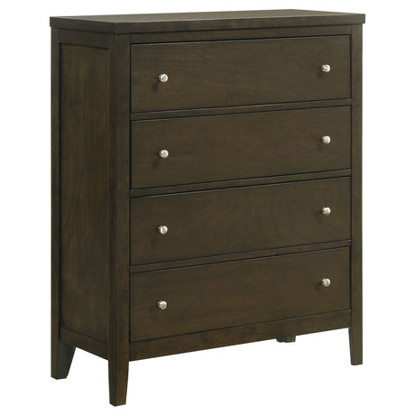 Wilkes - 4-Drawer Chest Of Drawers - Dark Cocoa by Coaster Fine Furniture | Bel Furniture
