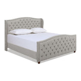 Marcella - Upholstered Shelter Headboard Bed Set by Jennifer Taylor Home | Bel Furniture