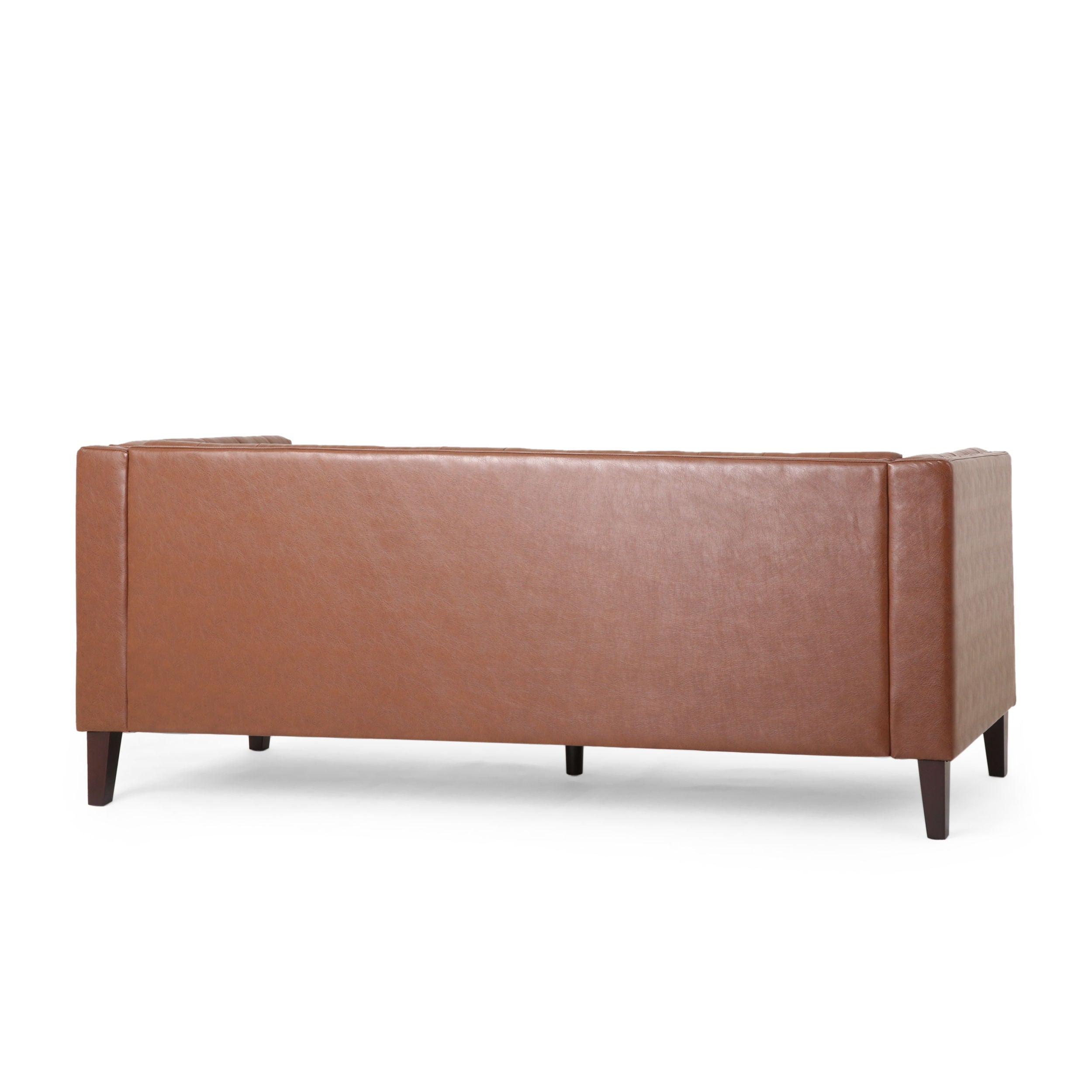 Comfy 3 Seat Sofa With Tufted Back, Modern For Living Room