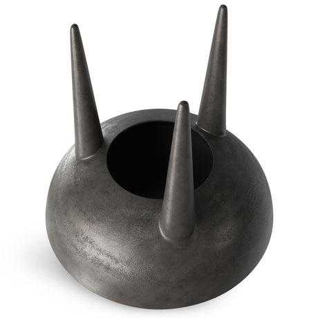Otto - Cast Aluminum Side Table - Black by Simpli-Home | Bel Furniture