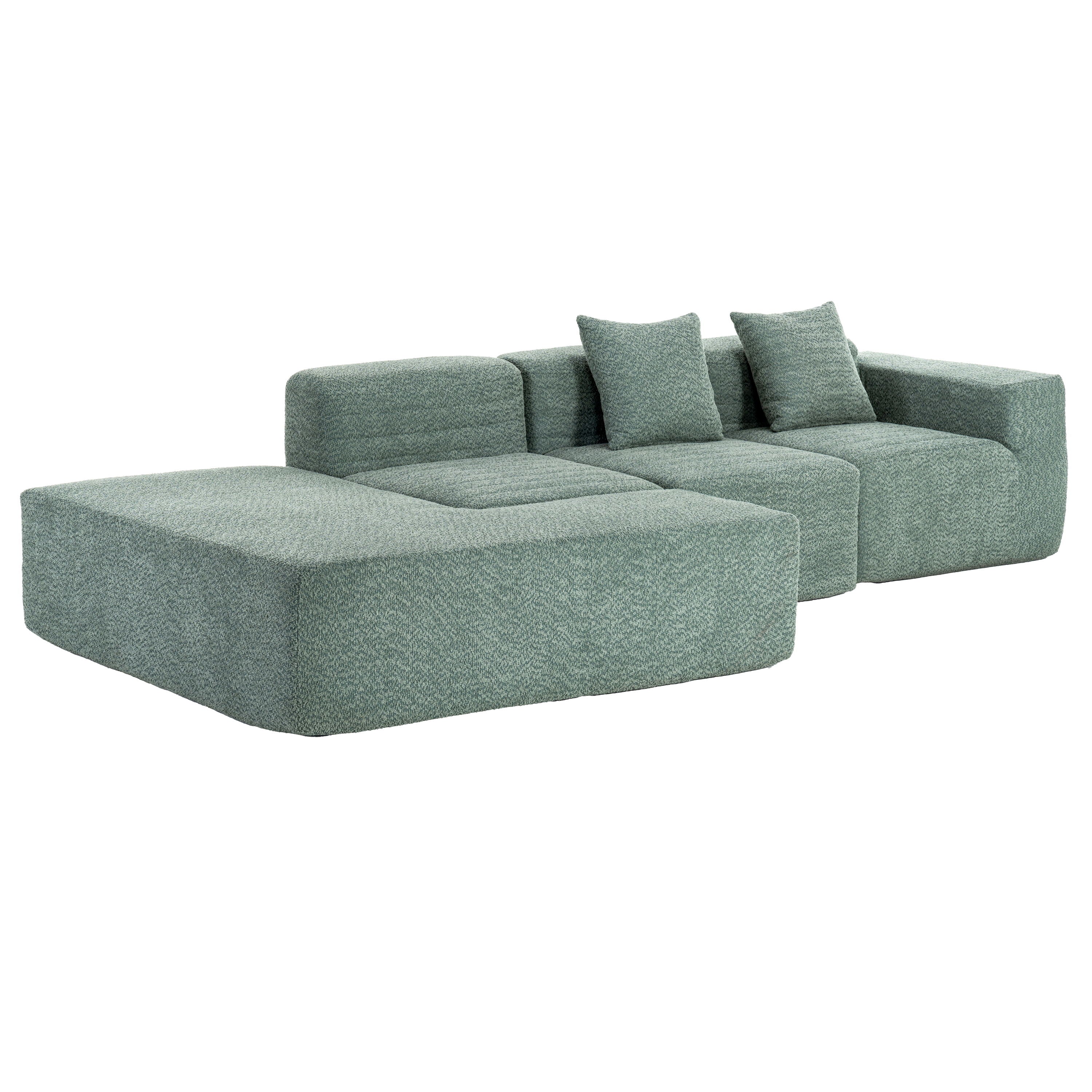 Sectional Sofa Full-Compressed Sofa Couch Free-Combined Sofa For Living Room