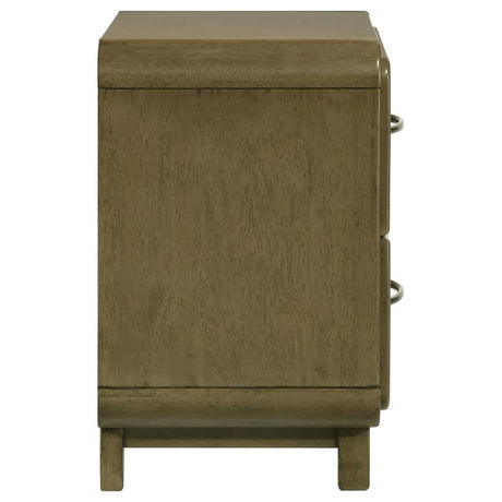 Amsbury - 2-Drawer Nightstand Bedside Table - Nutmeg by Coaster Fine Furniture | Bel Furniture