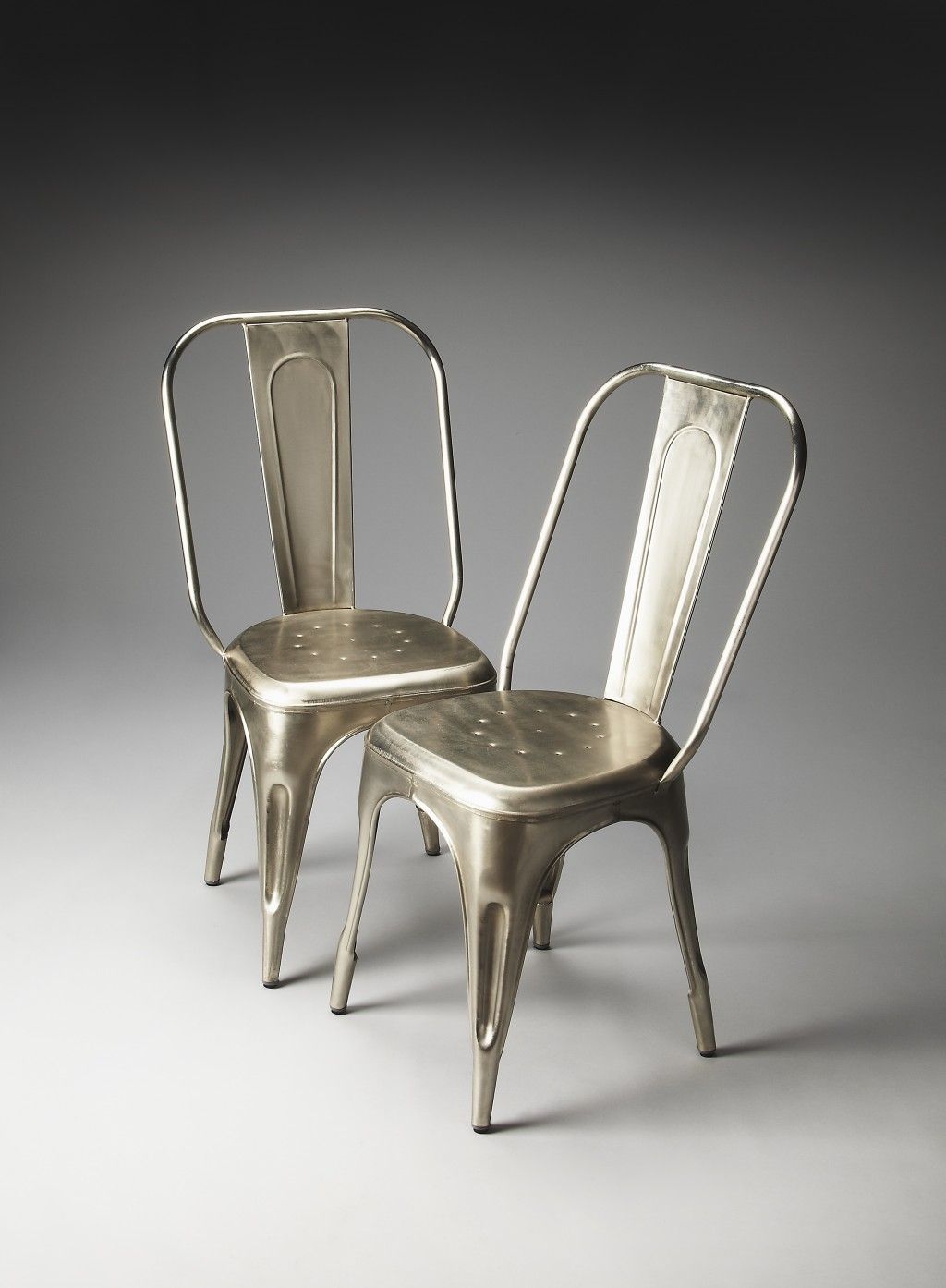 Iron Side Chair - Silver