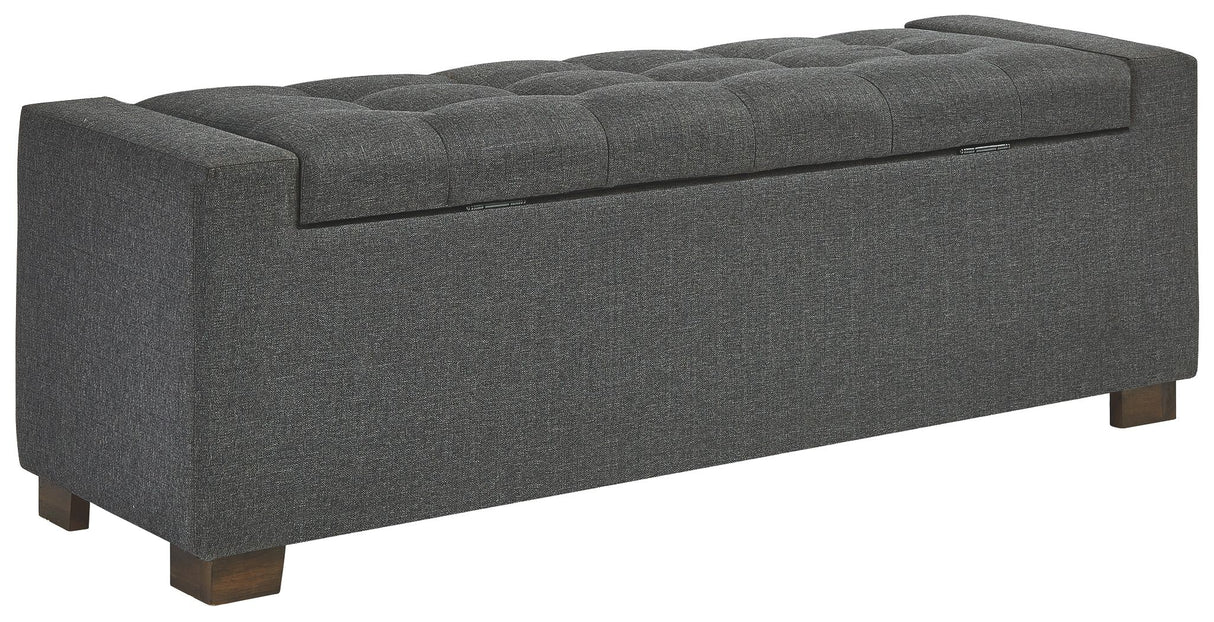 Cortwell - Gray - Storage Bench by Signature Design by Ashley® | Bel Furniture