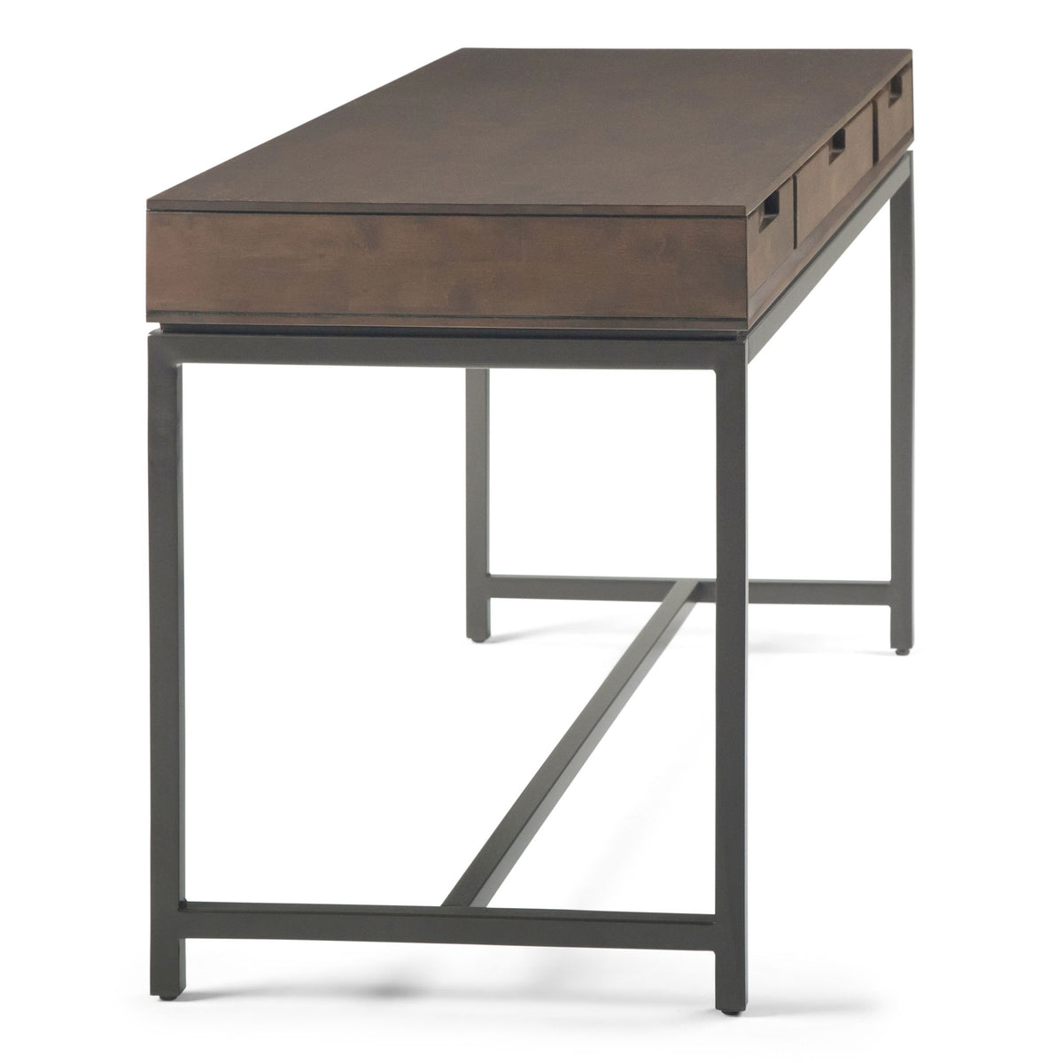 Banting - Mid Century Desk - Walnut Brown by Simpli-Home | Bel Furniture