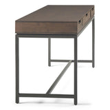 Banting - Mid Century Desk - Walnut Brown by Simpli-Home | Bel Furniture