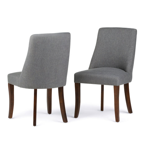 Walden - Deluxe Dining Chair (Set of 2) - Slate Gray by Simpli-Home | Bel Furniture