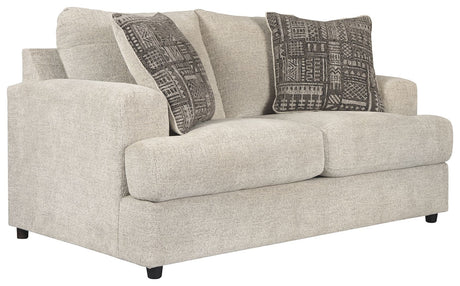 Soletren - Stationary Loveseat Beige by Signature Design by Ashley® | Bel Furniture