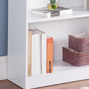 Bookcase Display, Modern Bookstand With Five Shelves - White