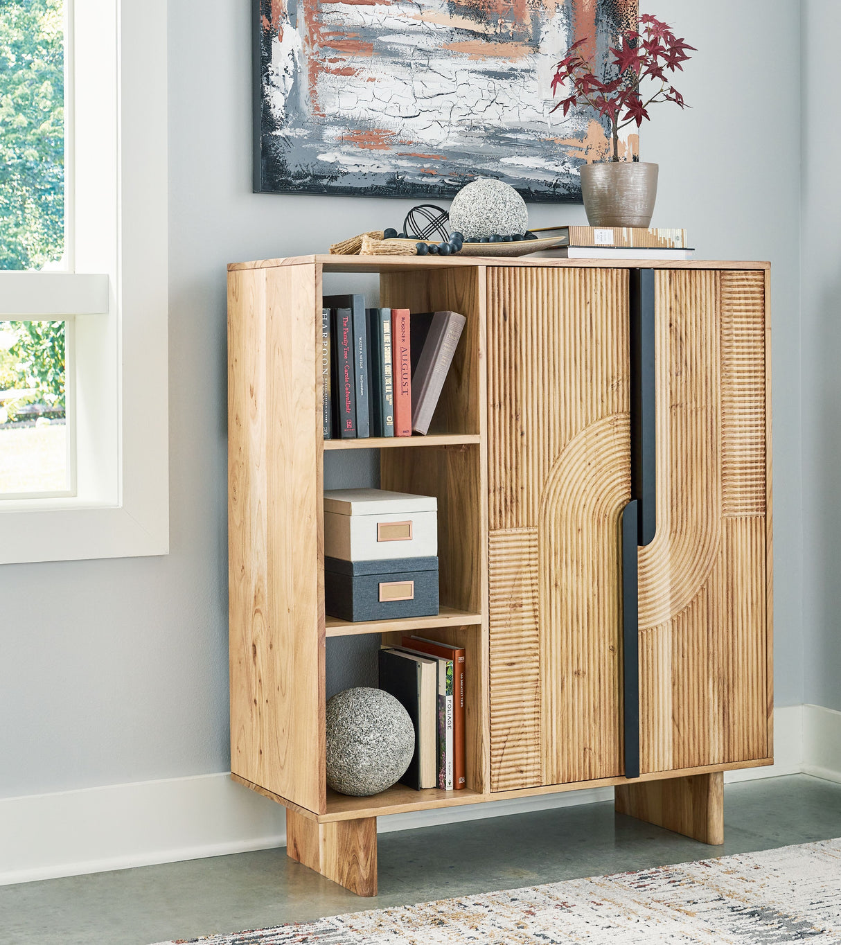 Kierwell - Natural - Accent Cabinet by Signature Design by Ashley® | Bel Furniture