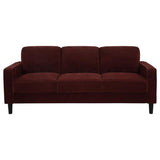 Ruth - Upholstered Track Arm Sofa Set