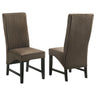 Barrand - Upholstered Dining Side Chair (Set of 2) Dark Brown by Coaster Fine Furniture | Bel Furniture