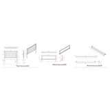 Soulmarie - Bed With LED Lighting And Padded Headboard