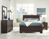 Kauffman - Transitional Panel Bed Bedroom Set Dark Brown by CoasterEveryday | Bel Furniture