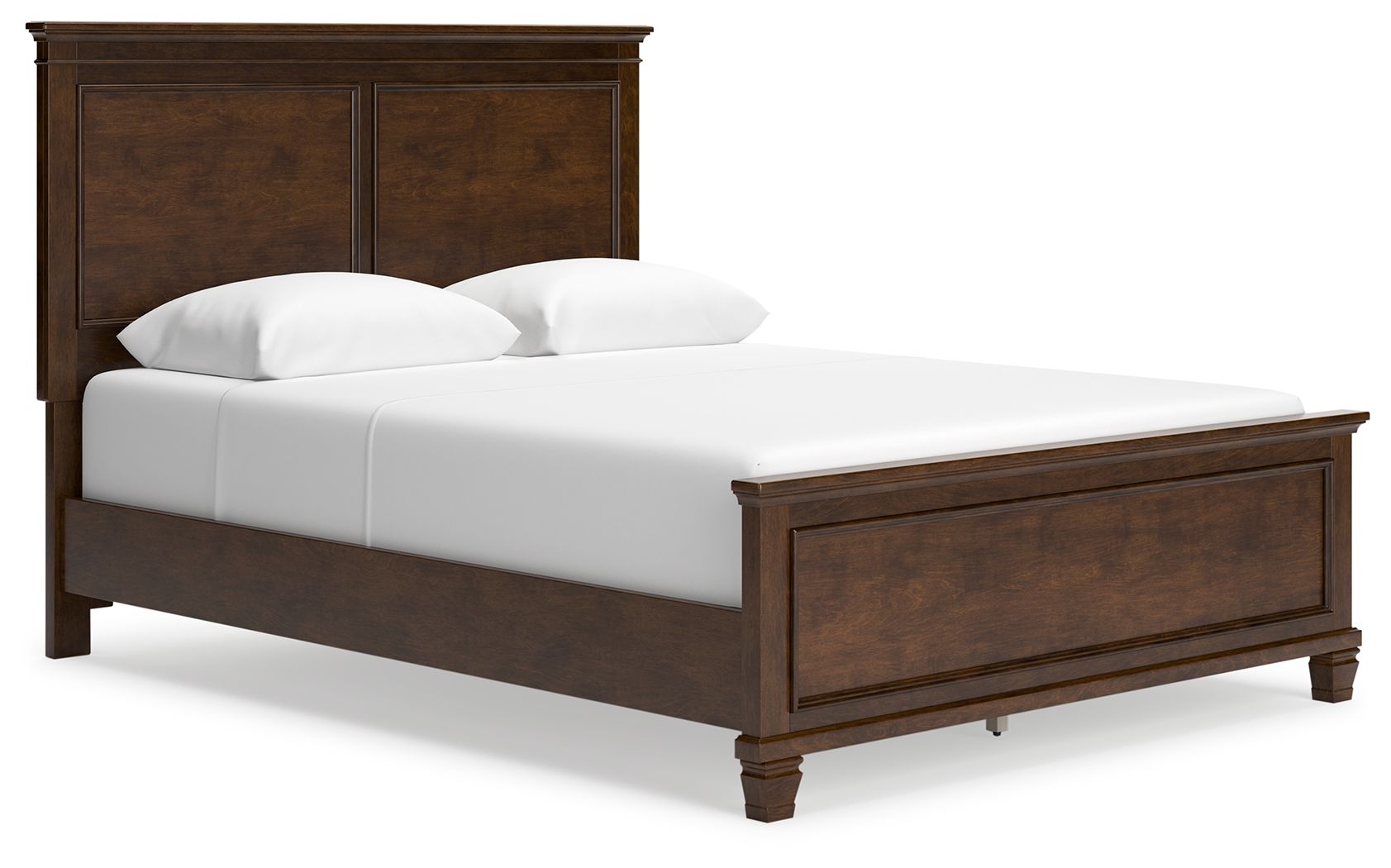 Danabrin - Panel Bed - Dark Brown / Queen size
