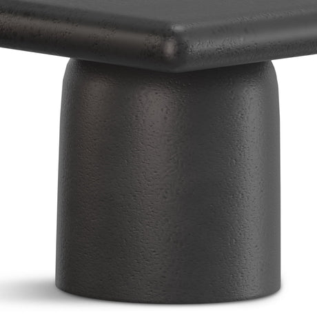 Zachary - 2 Piece Set Cast Aluminum Coffee Table - Black by Simpli-Home | Bel Furniture