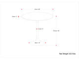 Radford - Round Dining Table - Walnut by Simpli-Home | Bel Furniture
