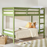 Modern Simple Solid Wood Bunk Bed by Walker Edison | Bel Furniture