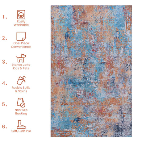 Maval - Stunning Area Rug, Washable - view 6
