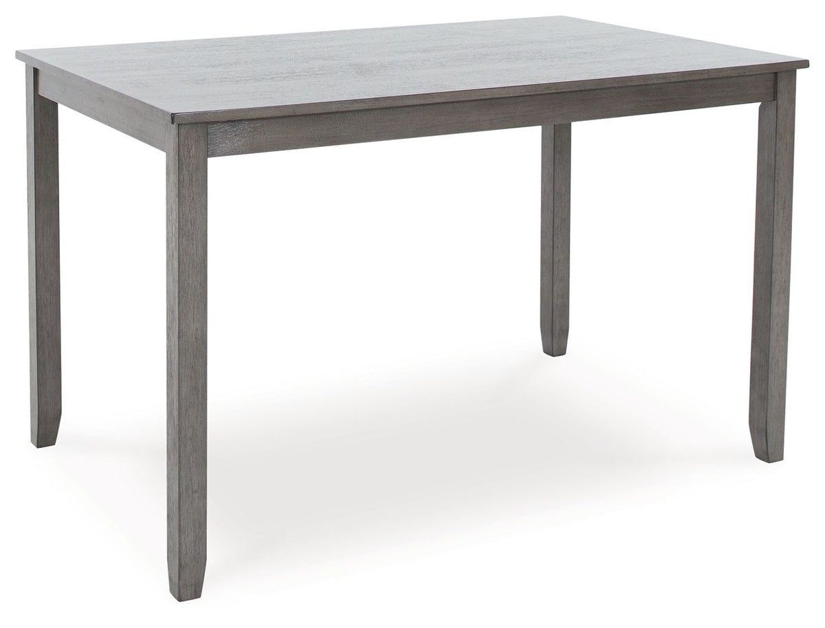 Caitbrook - Gray - Rect Drm Counter Table Set (Set of 7) by Signature Design by Ashley® | Bel Furniture