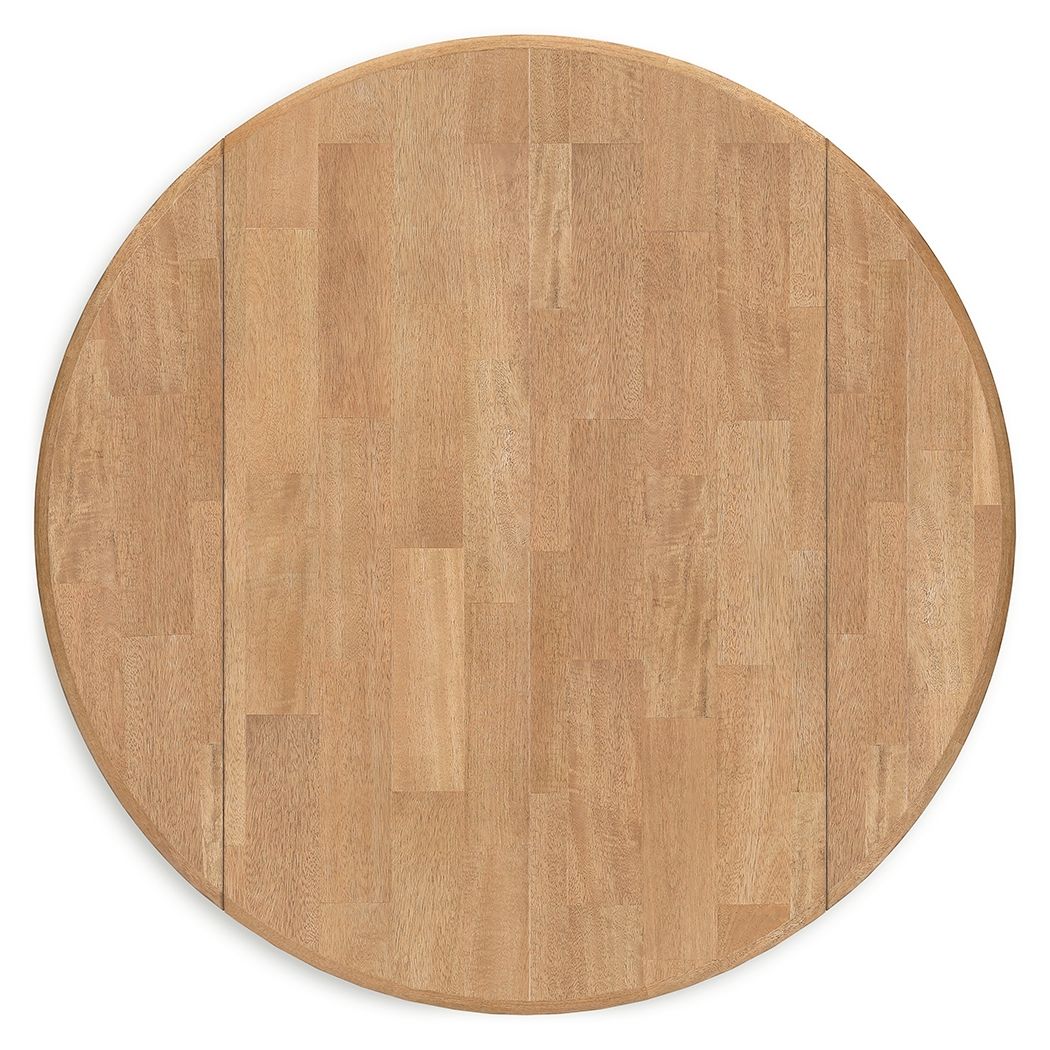 Gesthaven - Round Dining Room Drop Leaf Table by Signature Design by Ashley® | Bel Furniture