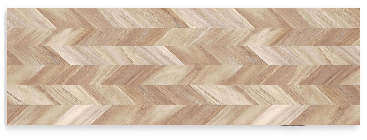 Battelle - Tan - Home Office Desk by Signature Design by Ashley® | Bel Furniture