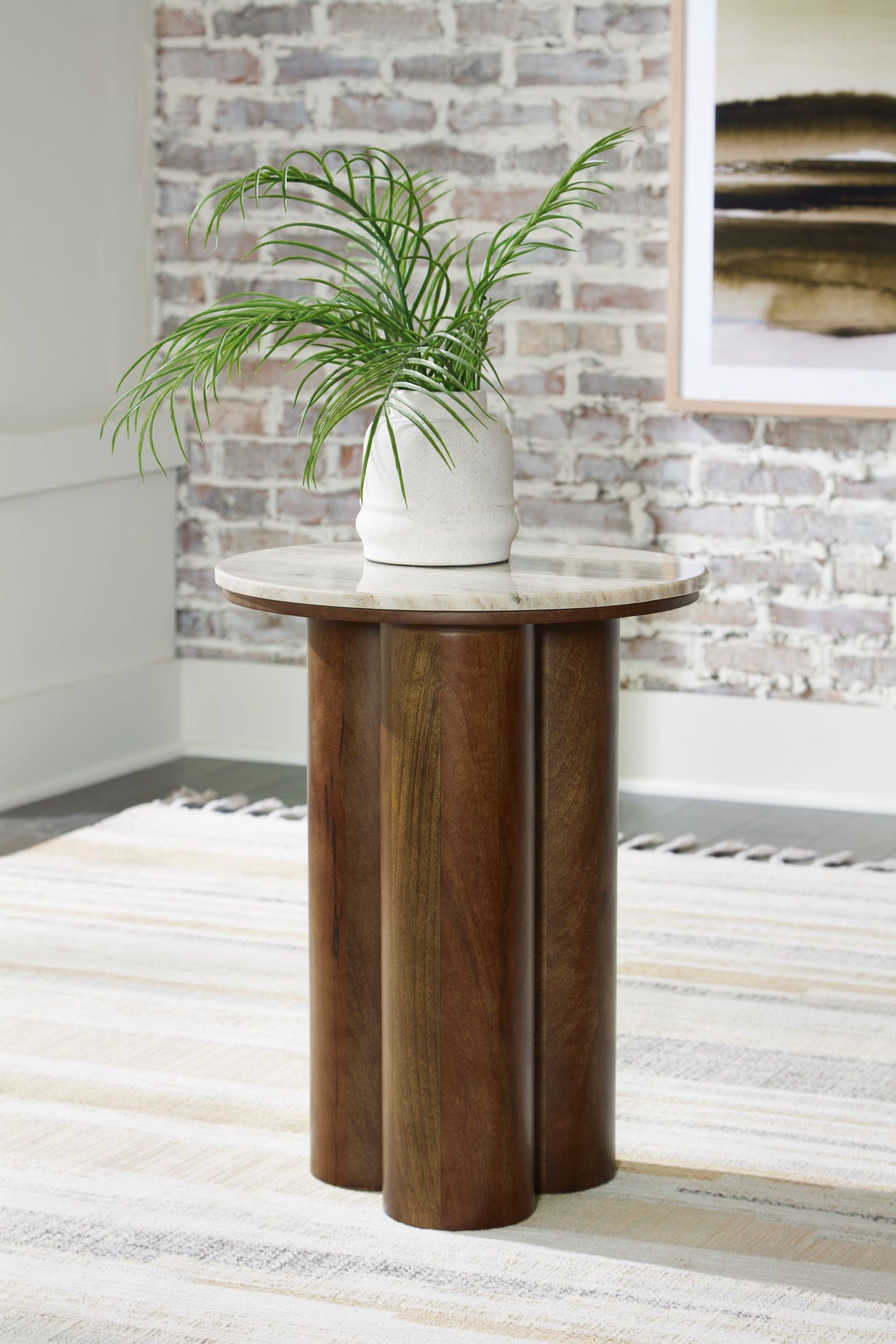 Henfield - Beige / Brown - Accent Table by Signature Design by Ashley® | Bel Furniture
