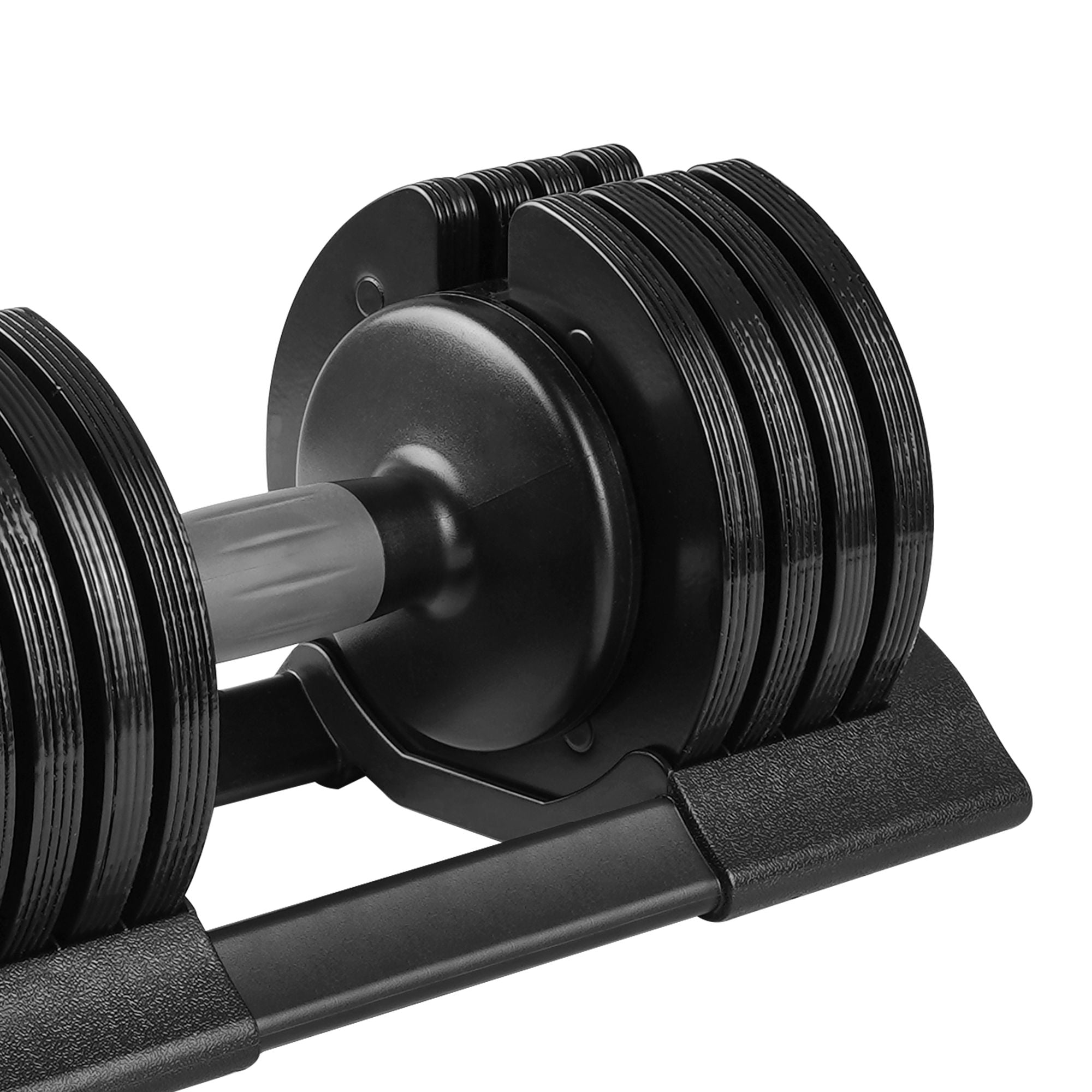 52Lbs Adjustable Dumbbell Steel And Plastic - Black