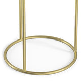 Ashley - 2 Piece Nesting Table - Gold by Simpli-Home | Bel Furniture