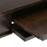 Carlton - Home Office Desk - Dark Tobacco Brown by Simpli-Home | Bel Furniture