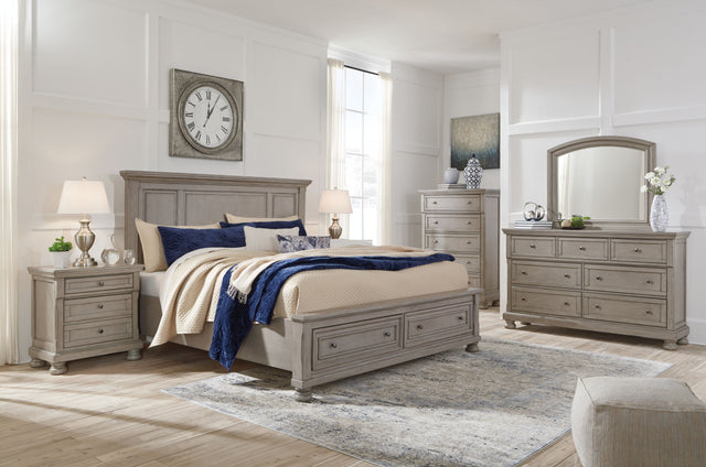Lettner - Panel Storage Bedroom Set Gray by Signature Design by Ashley® | Bel Furniture