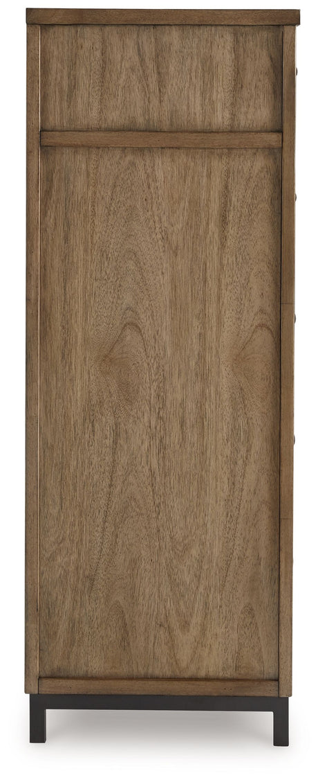 Tomtyn - Light Brown - Five Drawer Chest by Benchcraft® | Bel Furniture