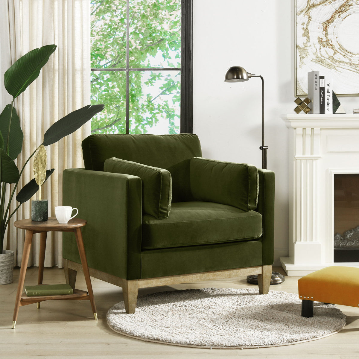 Knox - Modern Farmhouse Arm Chair by Jennifer Taylor Home | Bel Furniture