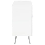 Nieta - 2 Door Engineered Wood Accent Cabinet - White High Gloss by Coaster Fine Furniture | Bel Furniture