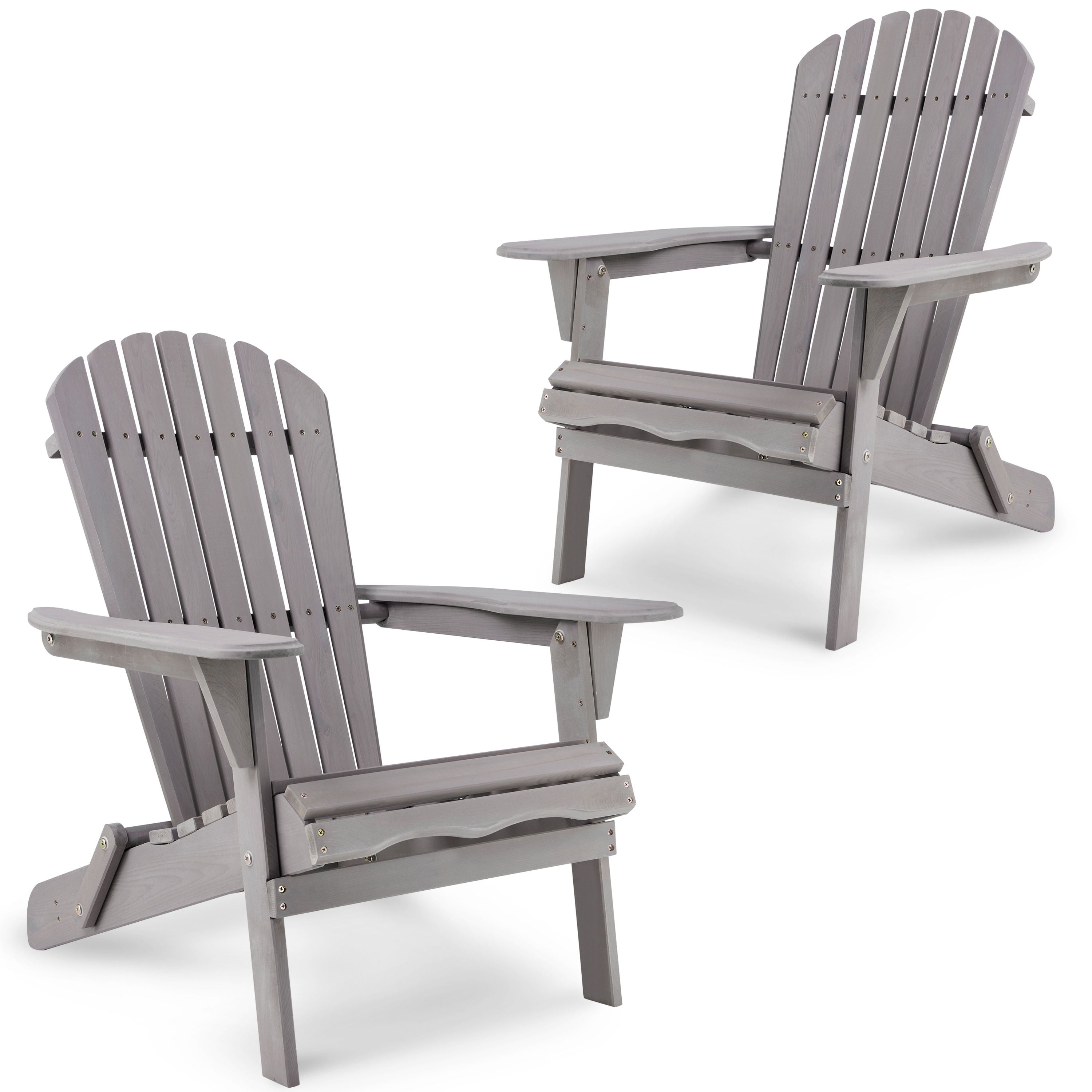 Lounge Patio Chair For Garden Outdoor Wooden Folding Adirondack Chair (Set of 2) Solid Cedar Wood Lounge Patio Chair For Garden