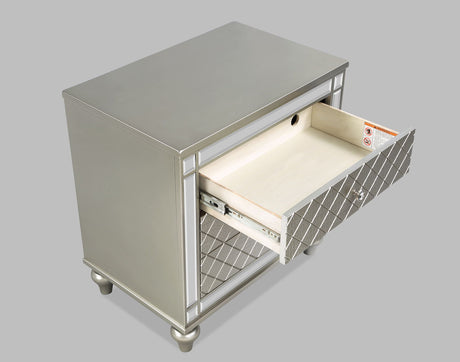 Cristian - Nightstand - Champagne by Crown Mark | Bel Furniture