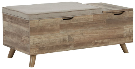 Gerdanet - Beige - Storage Bench by Signature Design by Ashley® | Bel Furniture