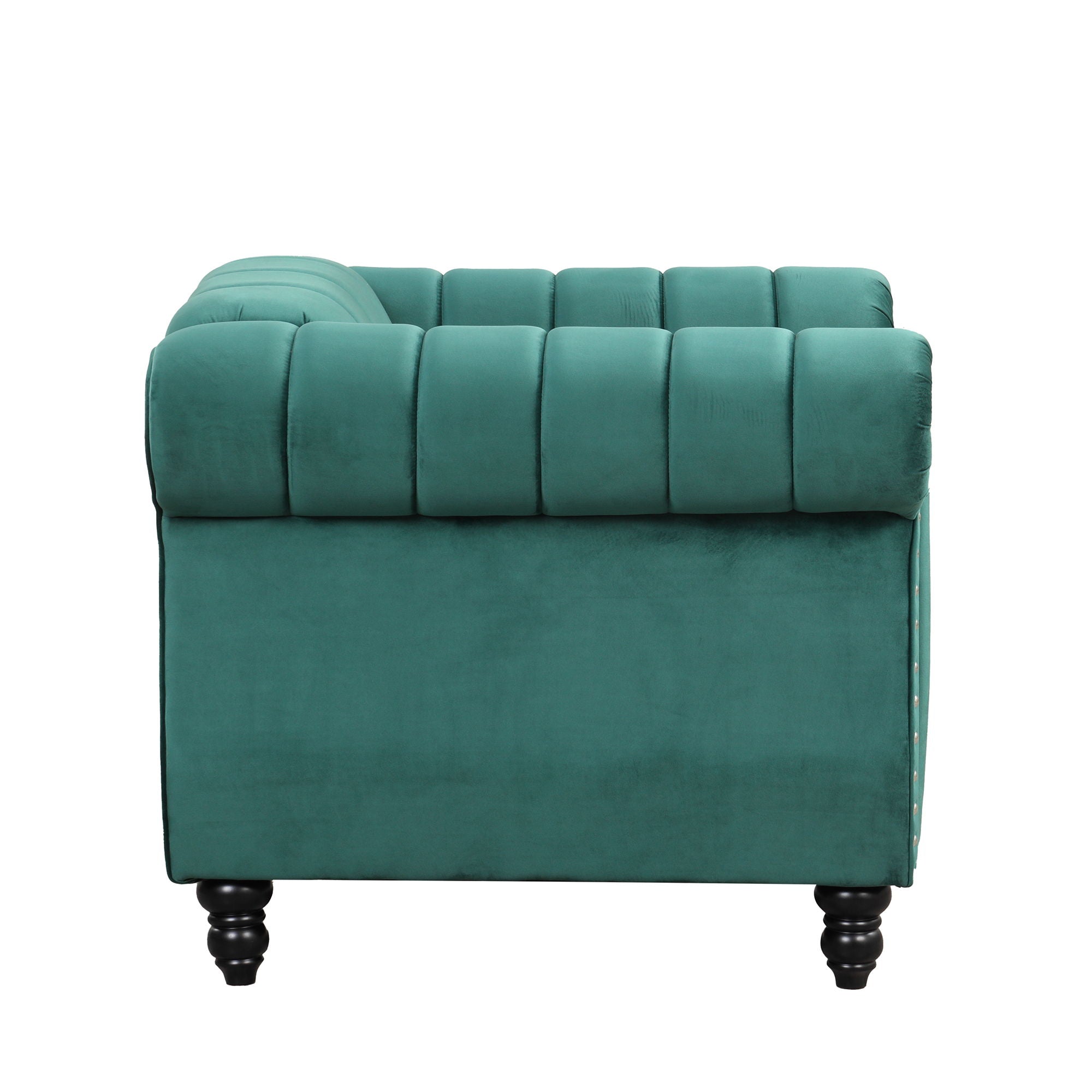 Modern Sofa Dutch Fluff Upholstered Sofa & Buttoned Tufted Backrest