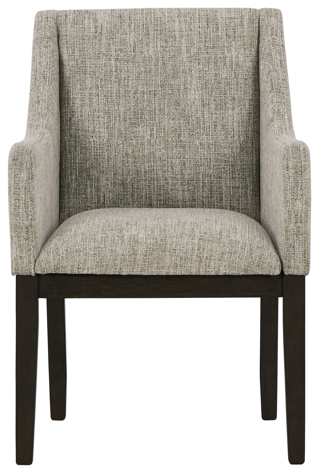 Burkhaus - Beige / Dark Brown - Dining UPH Arm Chair (Set of 2) by Signature Design by Ashley® | Bel Furniture