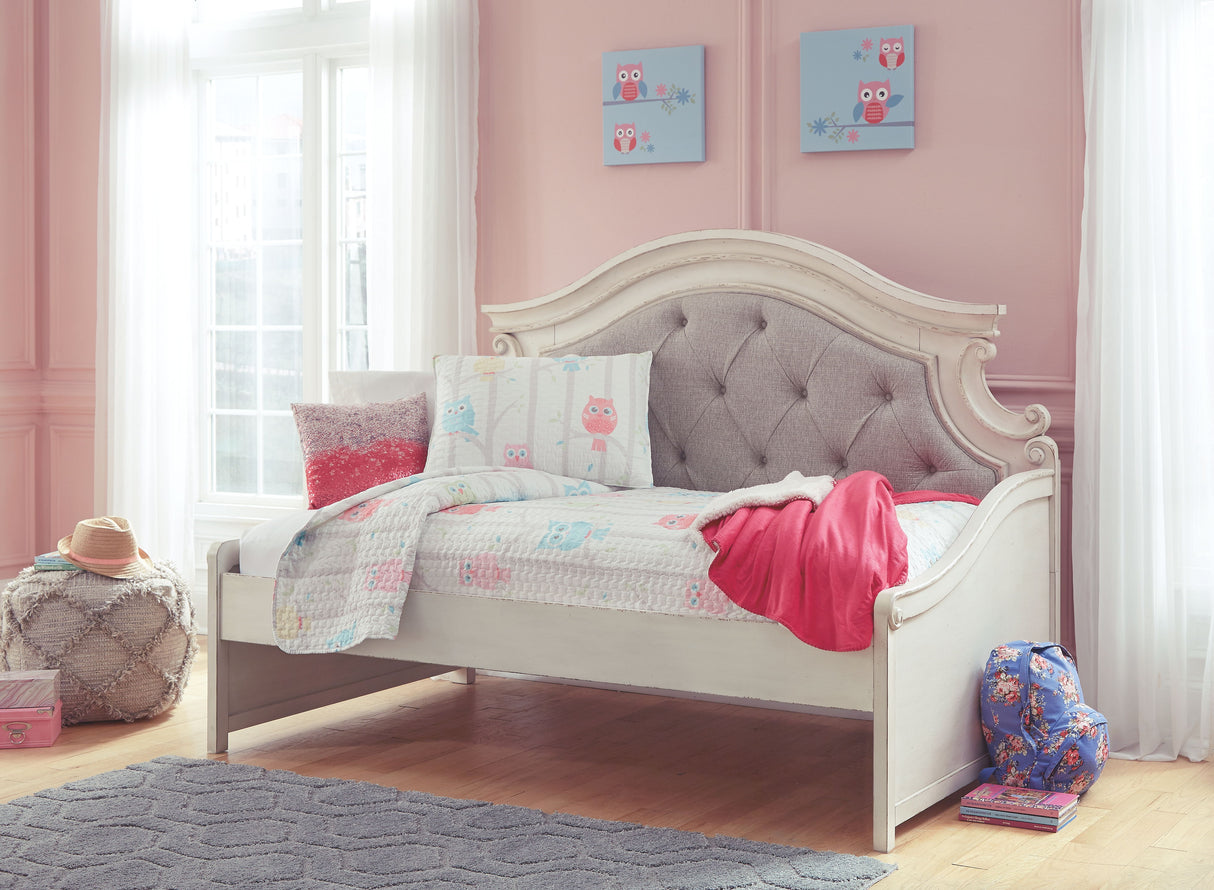 Realyn - Chipped White - Twin Day Bed with Storage by Signature Design by Ashley® | Bel Furniture