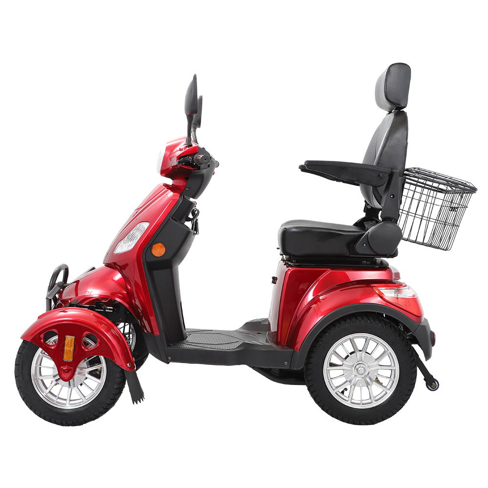 Electric Mobility Scooter With Big Size, High Power - Red