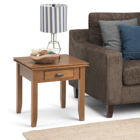 Artisan - Handcrafted End Table by Simpli-Home | Bel Furniture