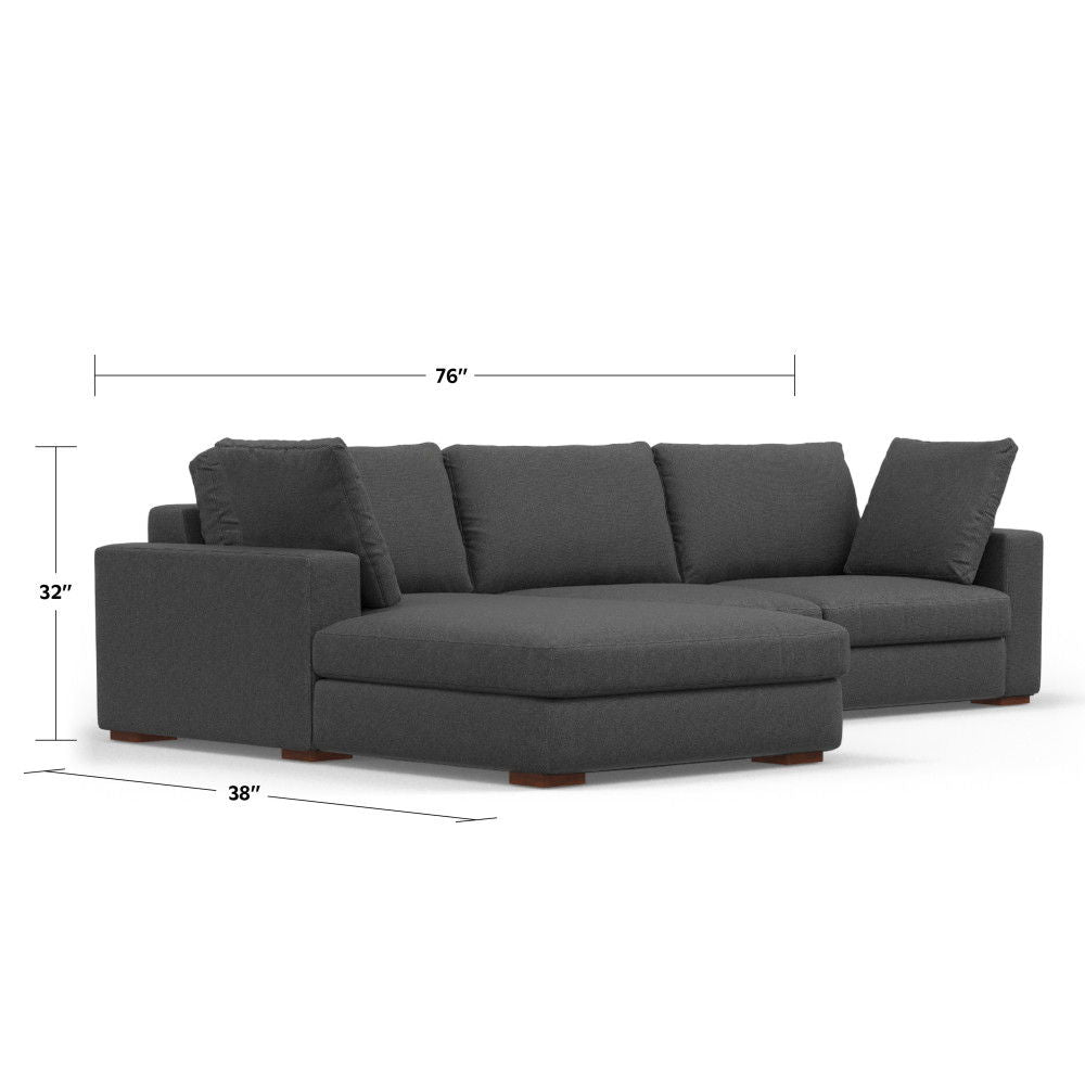 Charlie - Upholstered Deep Seater Sectional Sofa by Simpli-Home | Bel Furniture