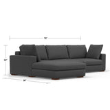 Charlie - Upholstered Deep Seater Sectional Sofa by Simpli-Home | Bel Furniture