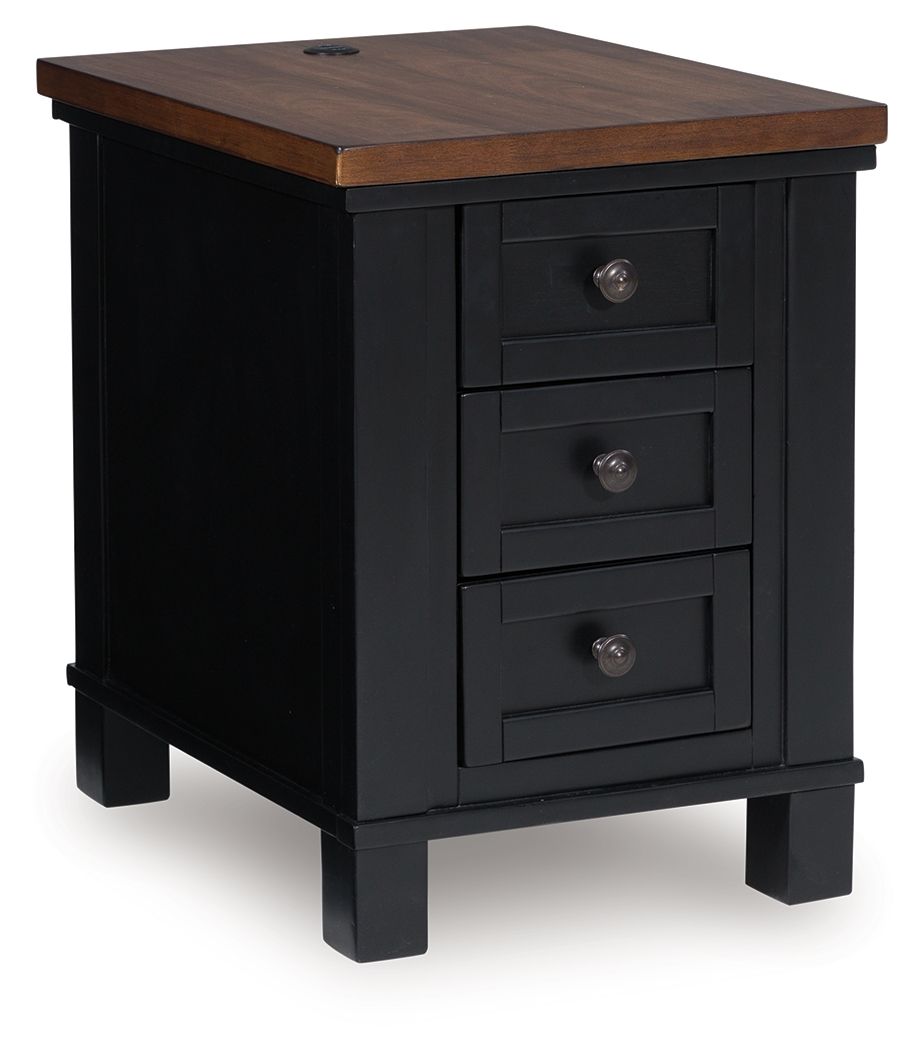 Wildenauer - Brown / Black - Chair Side End Table by Signature Design by Ashley® | Bel Furniture