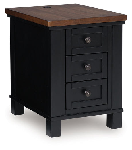 Wildenauer - Brown / Black - Chair Side End Table by Signature Design by Ashley® | Bel Furniture
