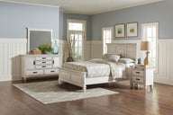 Franco - Panel Bed Bedroom Set White by CoasterEssence | Bel Furniture