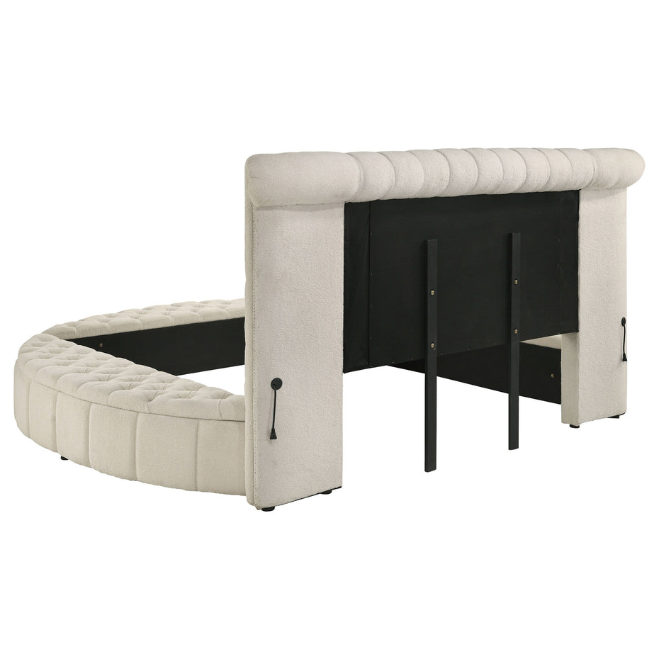 Sonya - Upholstered Round Storage Bed