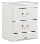 Anarasia - Two Drawer Night Stand - White