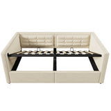 Upholstered Hydraulic Storage Daybed With USB & Type C Charging